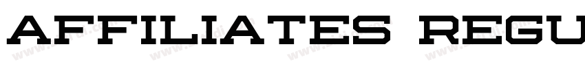 Affiliates Regular字体转换
